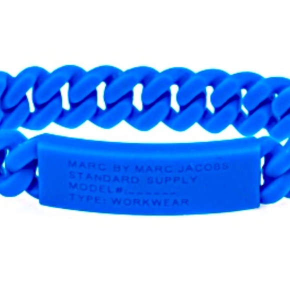 -Sold-Marc By Marc Jacobs Silicon Bracelet in Blue - Picture 1 of 3